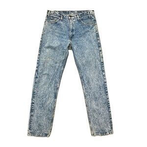 Levi's 505 Jeans Men’s 34 Acid‎ Wash Orange Tag Vintage USA Straight Leg Denim